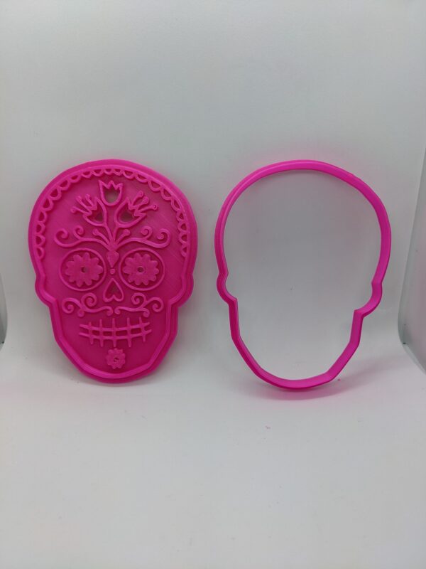 Sugar Skull Stamp And Cutter Set - Girl/Boy (Various Sizes Available) - Image 7