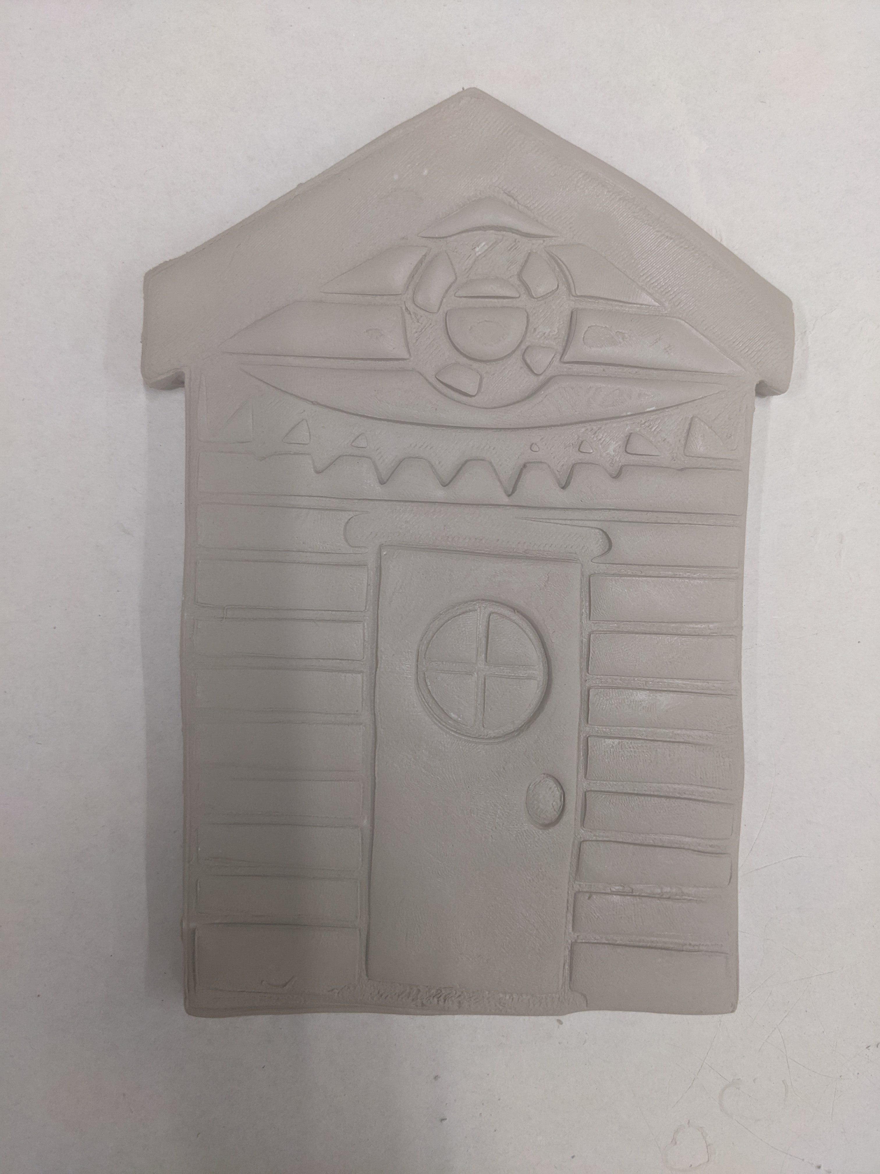 Beach hut plaque cutter and stamp