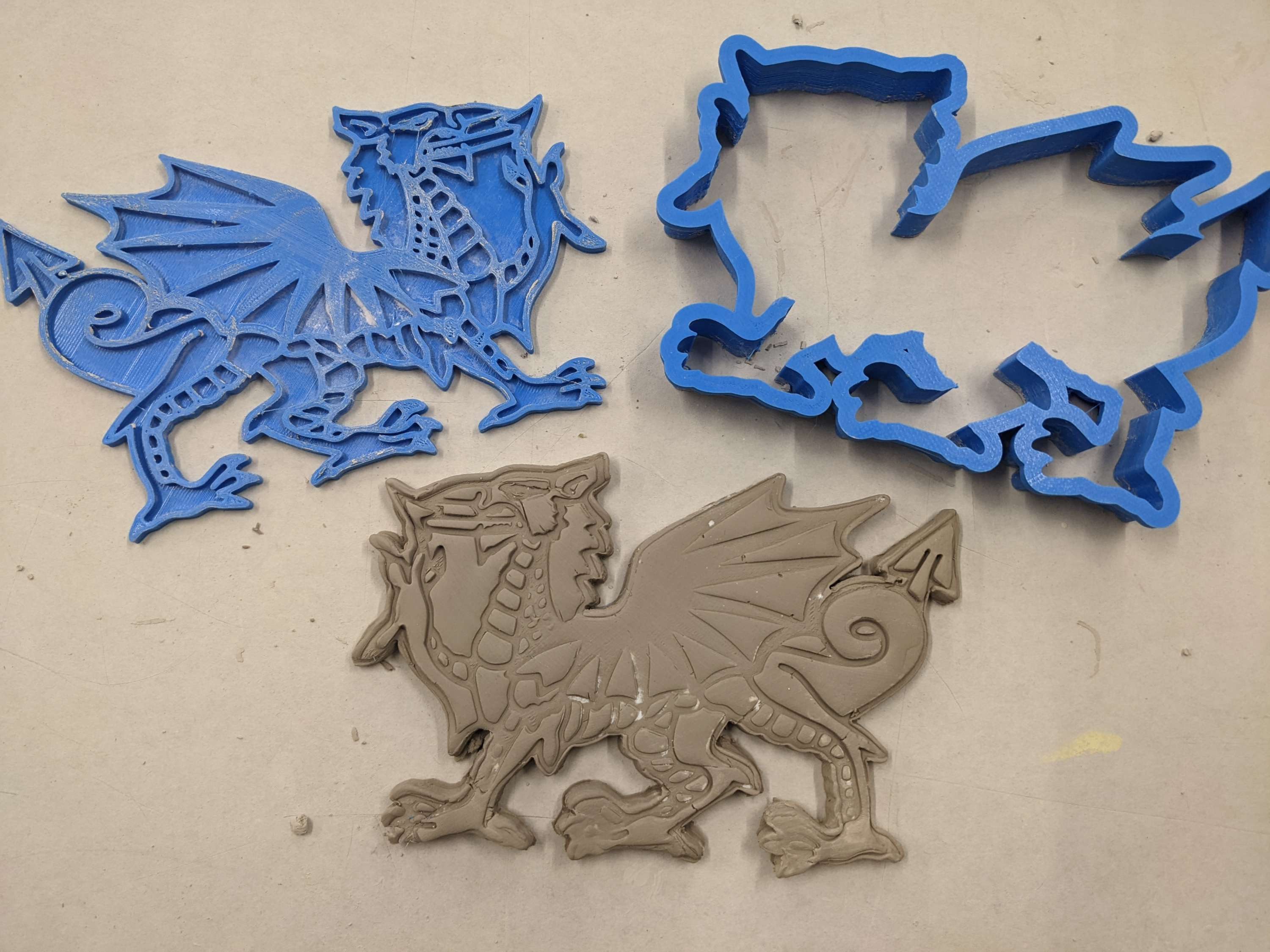 Welsh Dragon Stamp And Cutter Set
