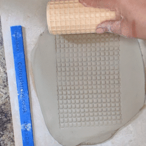 Squares Textured Rolling Pin 12.5cm/5inches