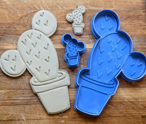 Sharp Cactus Stamp And Cutter Set (Various Sizes Available)