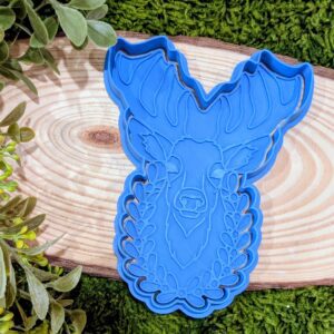 Stag Head with wreath Stamp And Cutter Set