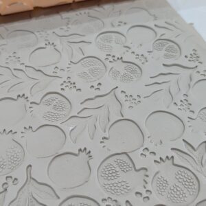 Pomegranate Textured Rolling Pin 25cm/10inches