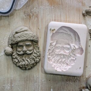 Santa Face Silicone Mould