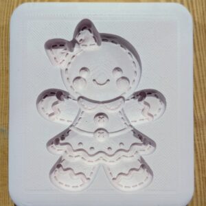 Stitched Gingerbread Girl Silicone Mould